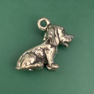Puppy Dog Sterling Silver Jewelry Charm #family pet #puppy